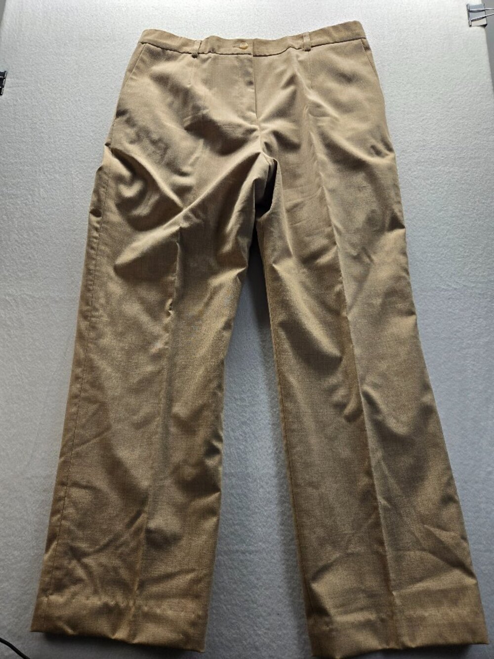 Pendleton Women’s 12 Tan Virgin Wool Blend Straight Leg Dress Pants